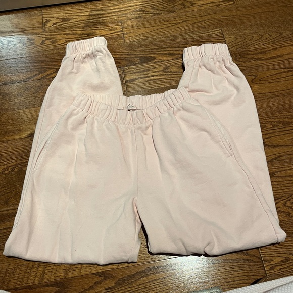 Light pink Brandy Melville Rosa Sweatpants - Picture 2 of 3